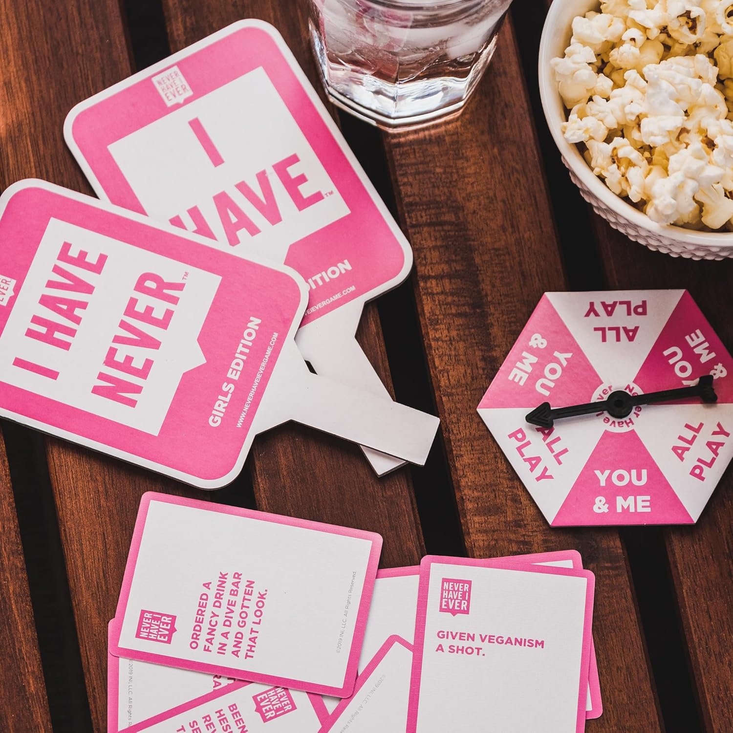 Never Have I Ever Paletas  Juego de 10 paletas  Accesorio divertido para juegos de fiesta nocturna para adultos  Uso con Never Have I Ever Girl