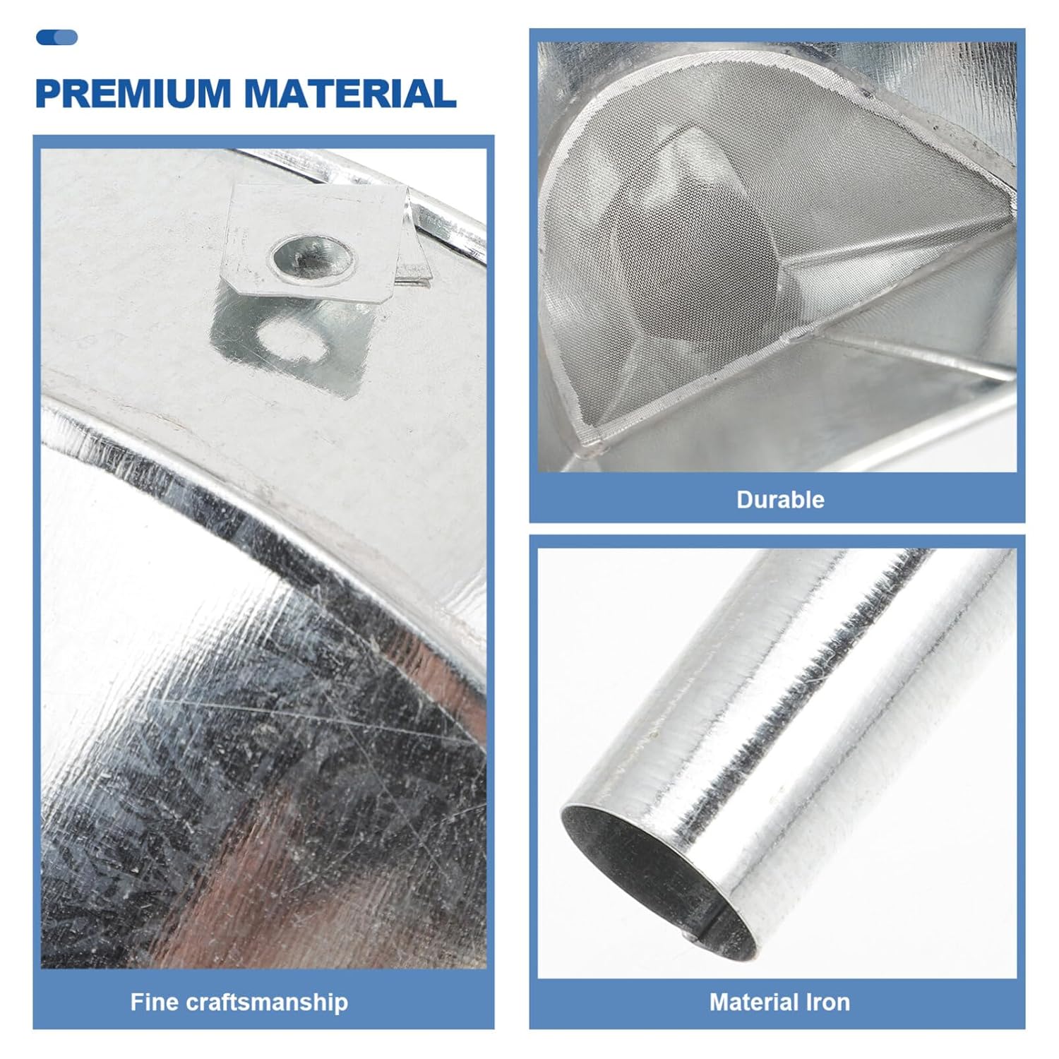 FAVOMOTO Embudo de combustible para automóvil, colador de tamiz de metal, embudo de acero inoxidable con filtro, embudos de combustible de boca