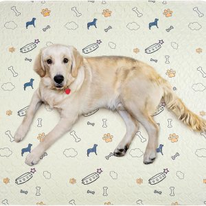 Almohadillas lavables para orina de perros, impermeables, 48 x 48 pulgadas, reutilizables, superabsorbentes, antideslizantes, almohadillas para Almohadillas lavables para orina de perros, impermeables, 48 x 48 pulgadas, reutilizables, superabsorbentes, antideslizantes, almohadillas para