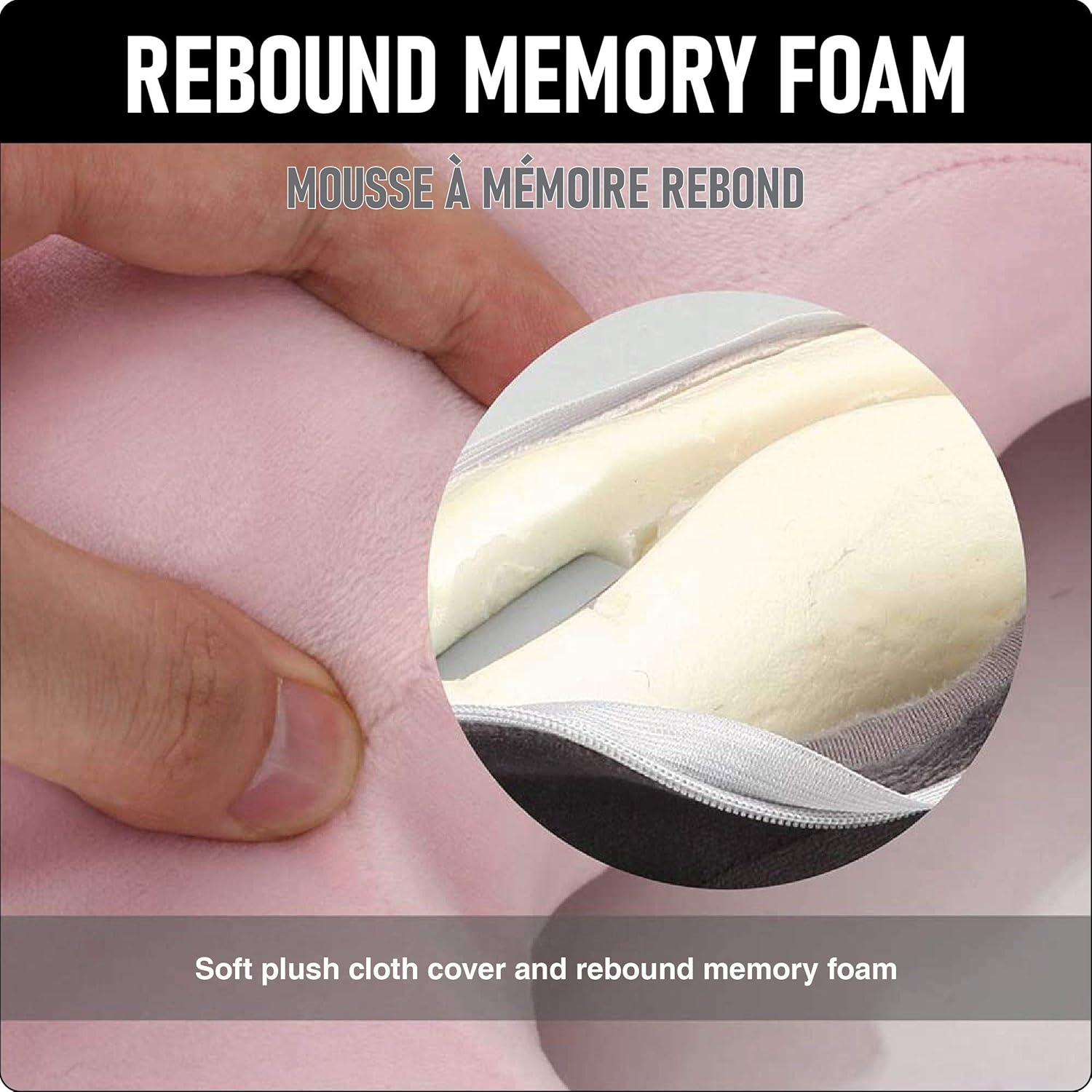 TRAKK Masajeador de cuello y almohada de viaje, almohada de cuello en forma de U y masajeador eléctrico para músculos, hombros, dolor cervical y