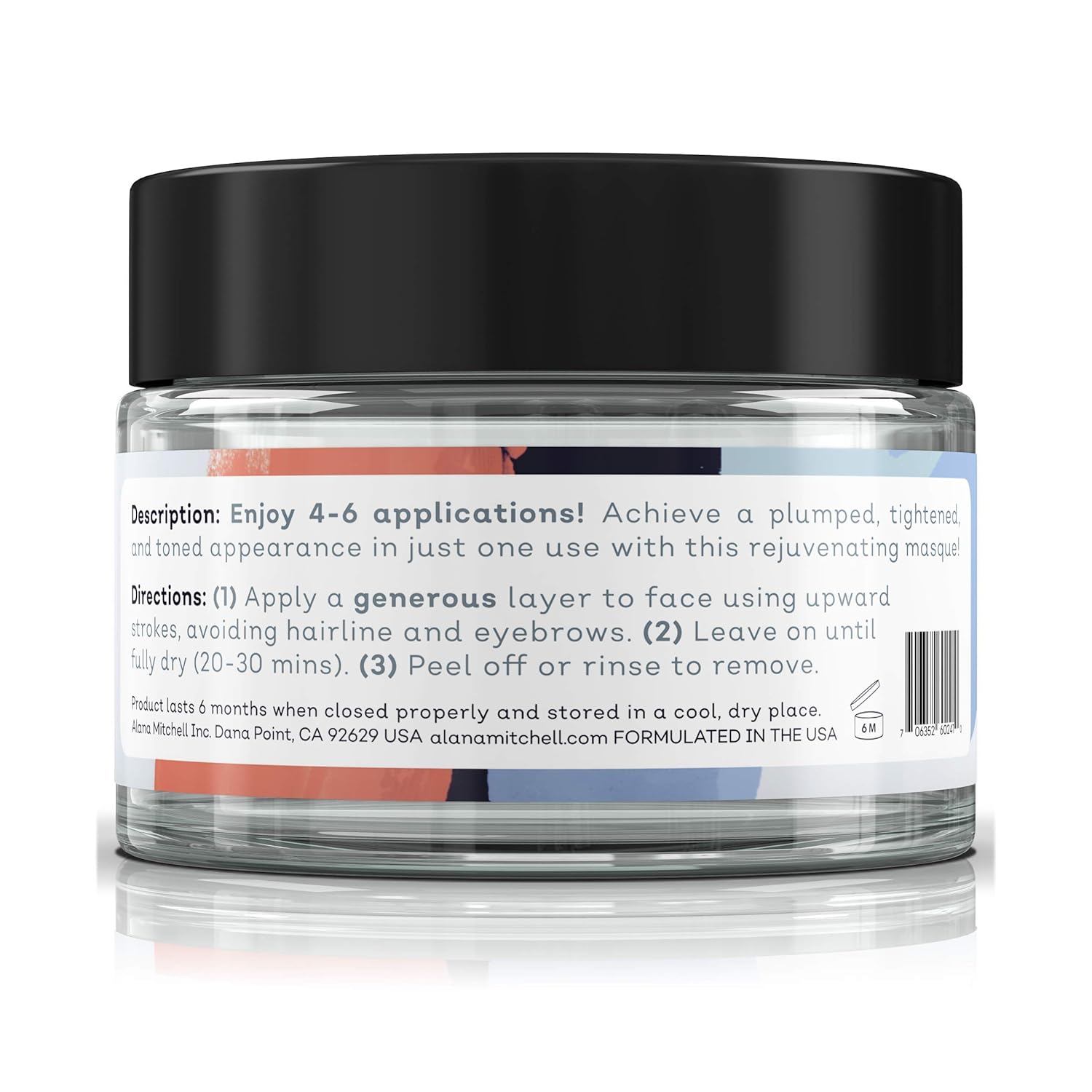 Alana Mitchell Máscara facial de colágeno antienvejecimiento, mascarilla facial para reducir arrugas y líneas finas, mascarillas hidratantes,