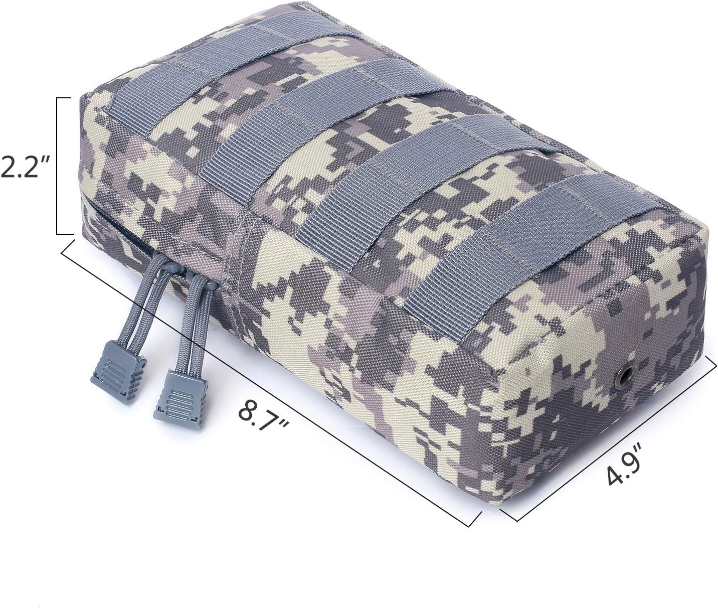 Tacticool Paquete de 2 bolsas Molle – Bolsa táctica compacta resistente al agua EDC