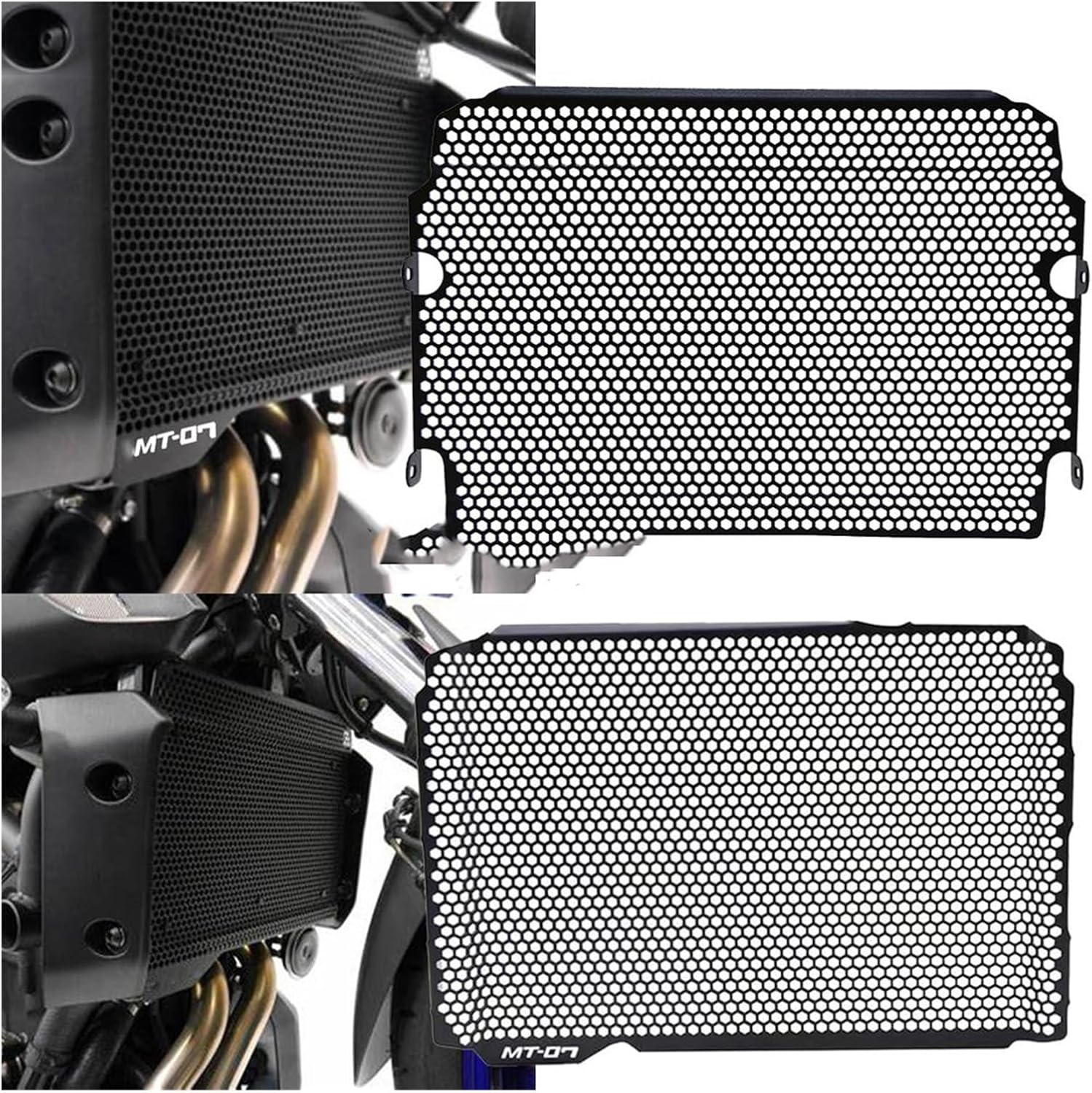 Para Yamaha y ha MT-07 FZ-07 MT07 MT FZ 07 2015 2016 2017 2018 2019 2020 2021 FZ07 MT07 motocicleta cubierta de rejilla de radiador protege