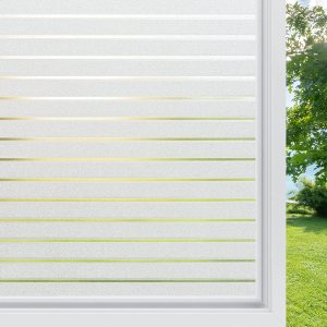 rabbitgoo Película de privacidad para ventana, película de vidrio esmerilado para ventana, cubierta decorativa de puerta delantera, adhesivo rabbitgoo Película de privacidad para ventana, película de vidrio esmerilado para ventana, cubierta decorativa de puerta delantera, adhesivo