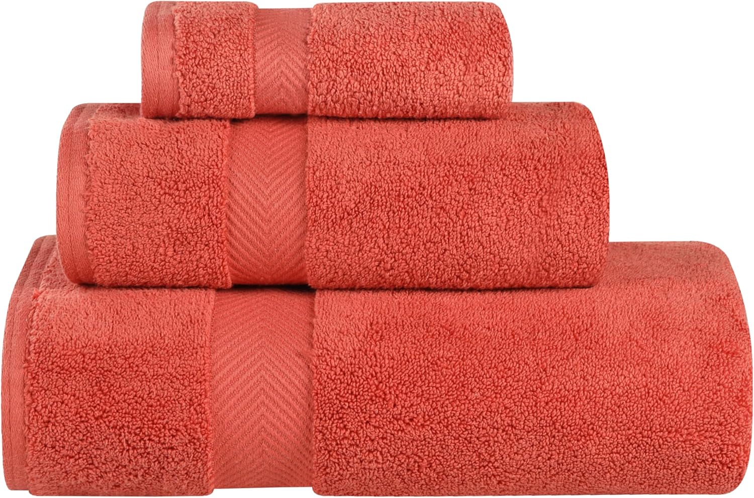 SUPERIOR Zero Twist – Juego de 3 toallas 100% de algodón, toalla de baño extrasuave, toalla para la cara y toalla de mano, toallas de algodón de