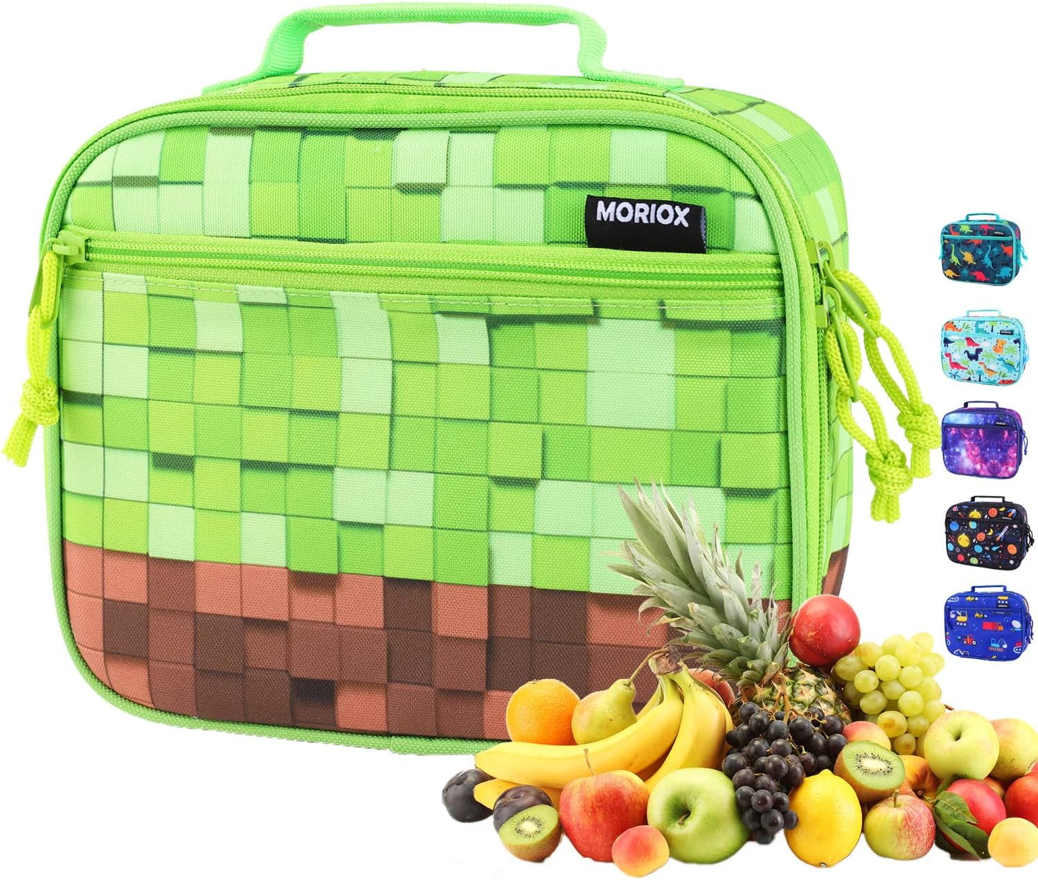 MORIOX Lonchera para niños, bolsa de almuerzo con aislamiento térmico, mini enfriador suave para el regreso a clases, kit de bolsa de comida Bento