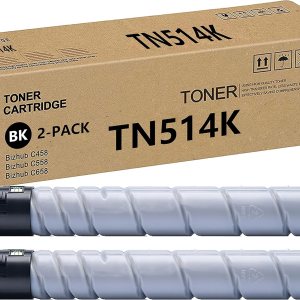 WEYNUONY TN514K (A9E8130) TN-514 TN514 K Cartucho de tóner compatible con impresora Konica Minolta Bizhub C458 C558 C658 (28,500 páginas de alto WEYNUONY TN514K (A9E8130) TN-514 TN514 K Cartucho de tóner compatible con impresora Konica Minolta Bizhub C458 C558 C658 (28,500 páginas de alto