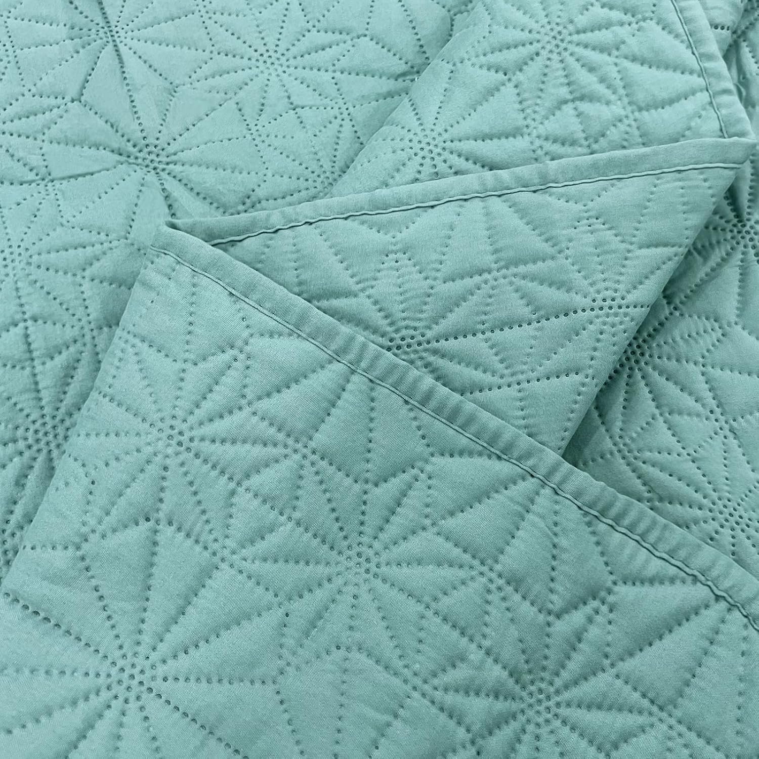 Juego de edredón de lujo de 3 piezas tamaño Queen, elegante y reversible, juego de ropa de cama azul con fundas de almohada, colcha de microfibra