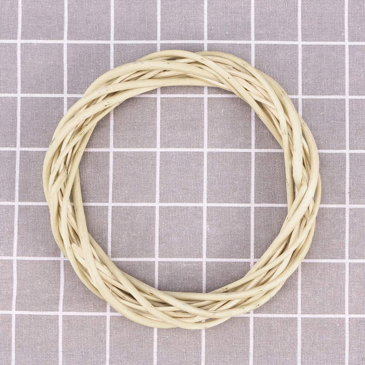 ULTNICE Coronas de vid, ramas de vid, corona de ratán de Navidad, ramita decorativa de madera para decoración de manualidades, decoración de puerta,