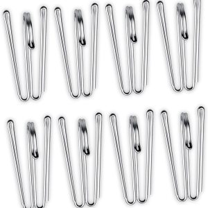 Ganchos de metal para cortinas, pasadores de cinta plisados, resistentes ganchos profundos (paquete de 20) Ganchos de metal para cortinas, pasadores de cinta plisados, resistentes ganchos profundos (paquete de 20)
