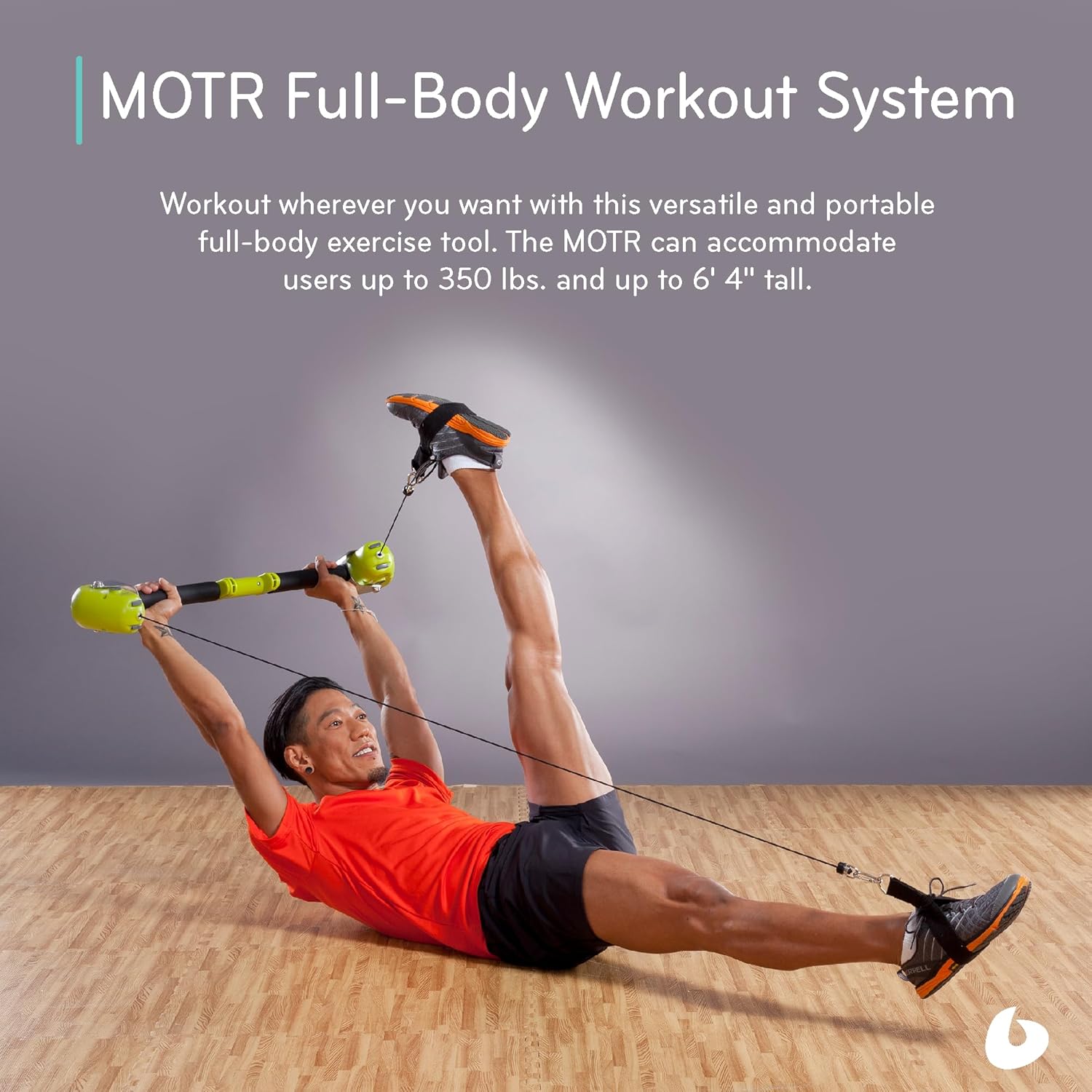 Balanced Body MOTR Barra de pilates, equipo de entrenamiento para fitness, equilibrio fuerza y agilidad, equipo de ejercicio para abdominales,