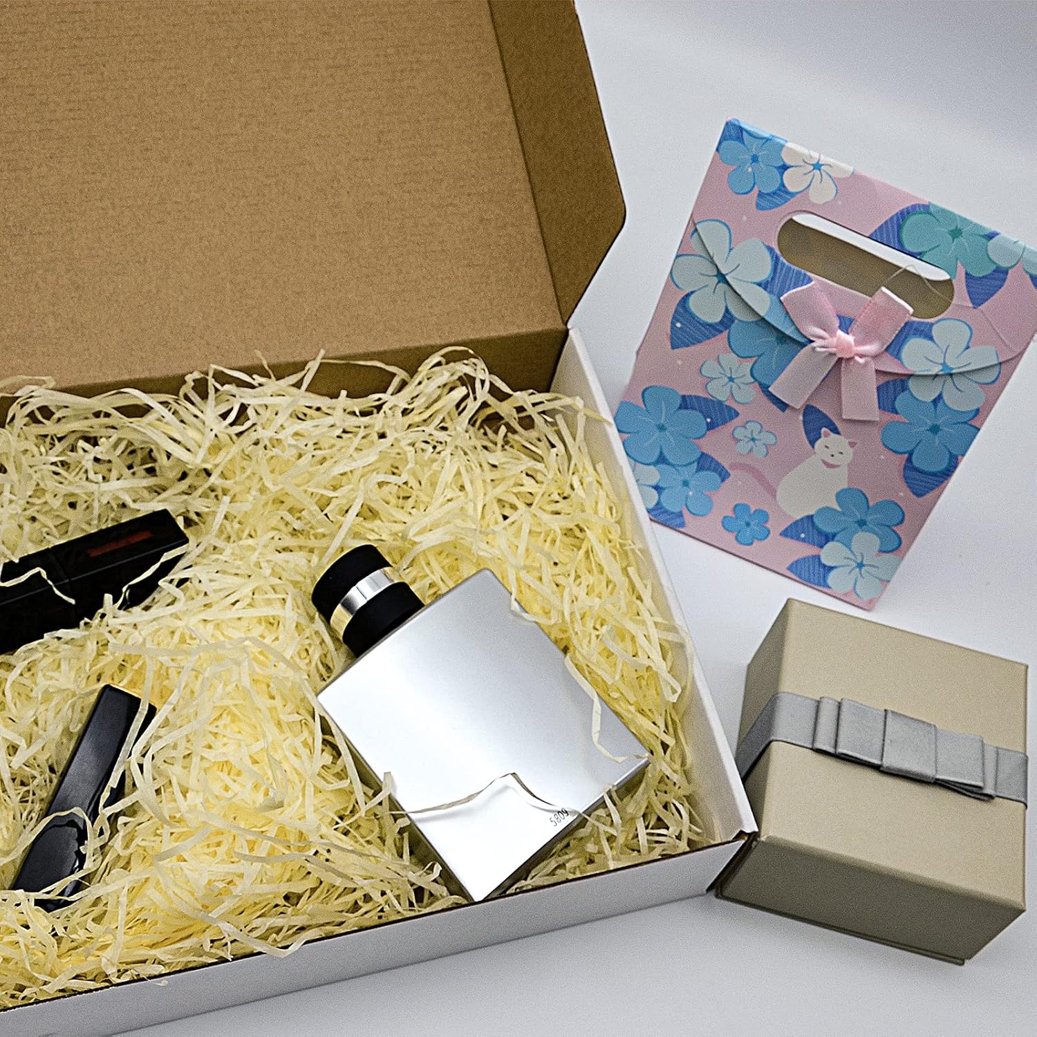 Cajas de envío blancas de 6 x 4 x 1 pulgadas, paquete de 25 cajas para pequeñas empresas, cajas de cartón corrugado para envío, embalaje