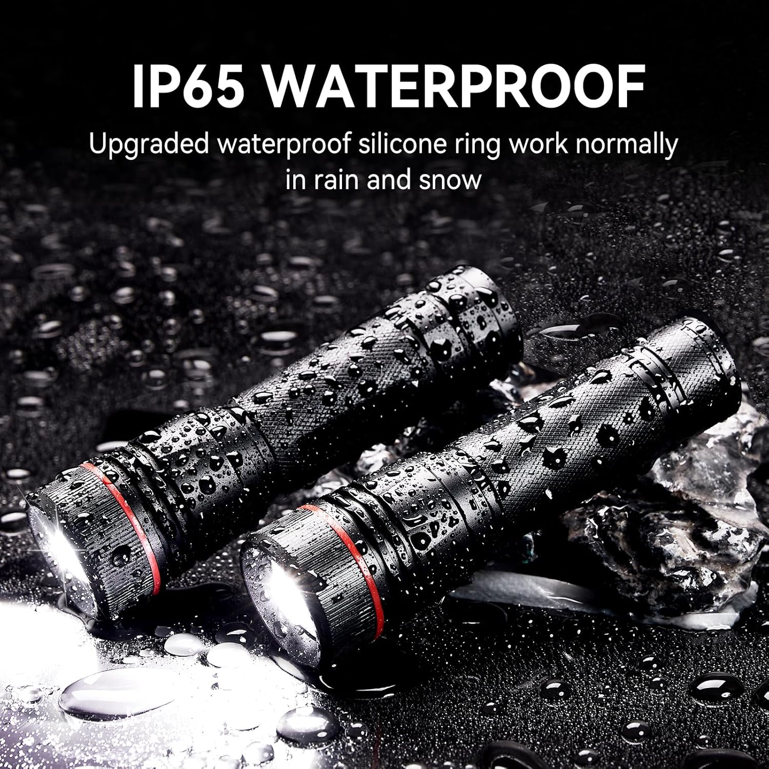 WdtPro Linternas recargables de alto lúmenes, 1 paquete de 10 linternas EDC superbrillantes de larga duración, mini luces LED tácticas para acampar