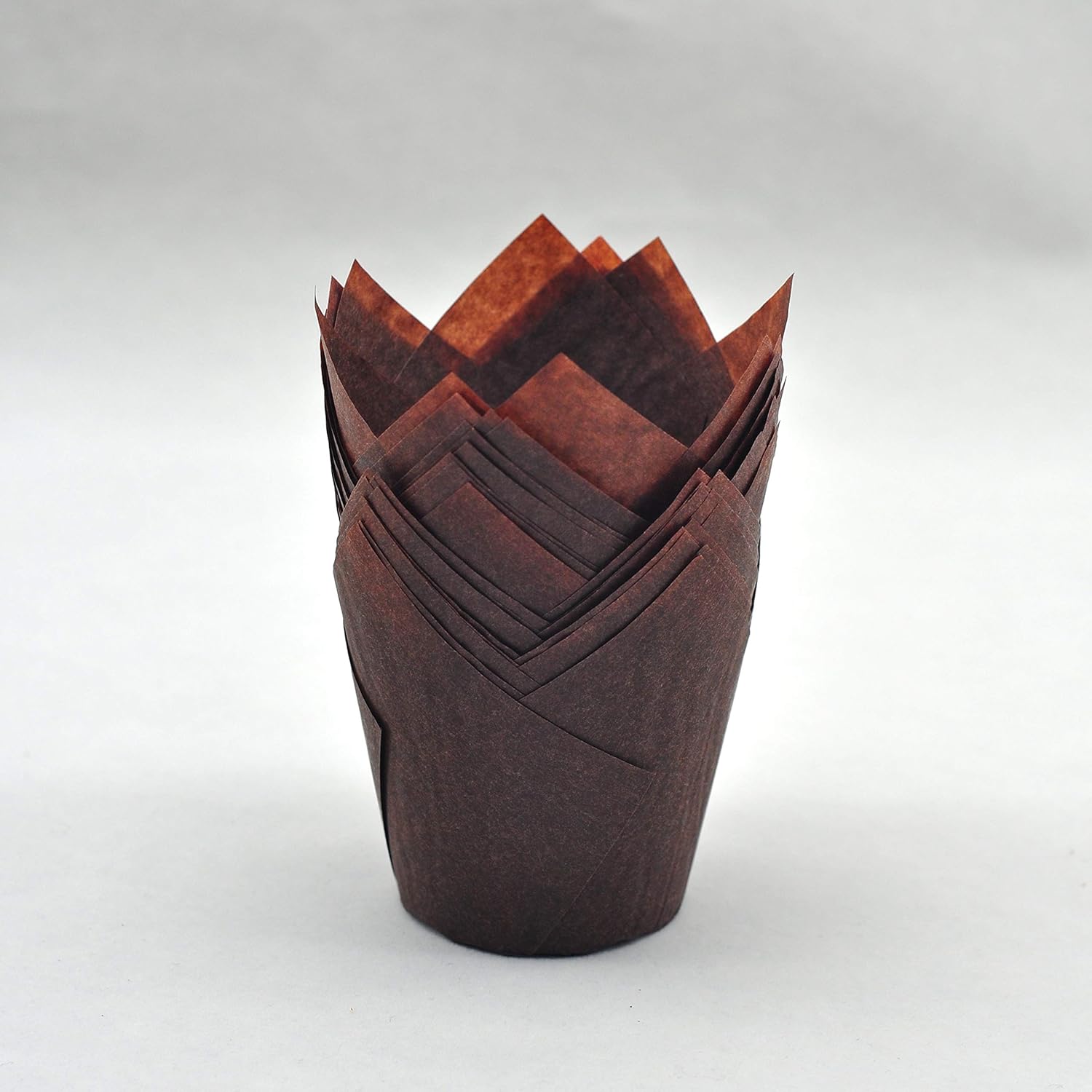 Moldes grandes de papel a prueba de grasa para magdalenas, 2-14 x 4 pulgadas, caja de 125 piezas (125, grande)