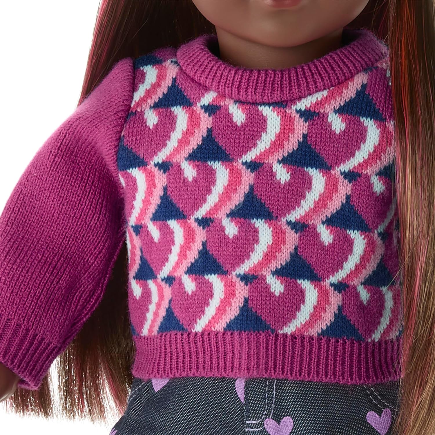 American Girl Truly Me – Conjunto de muñeca de 18 pulgadas para el día escolar con cárdigan, camiseta y par de tenis, para mayores de 6 años