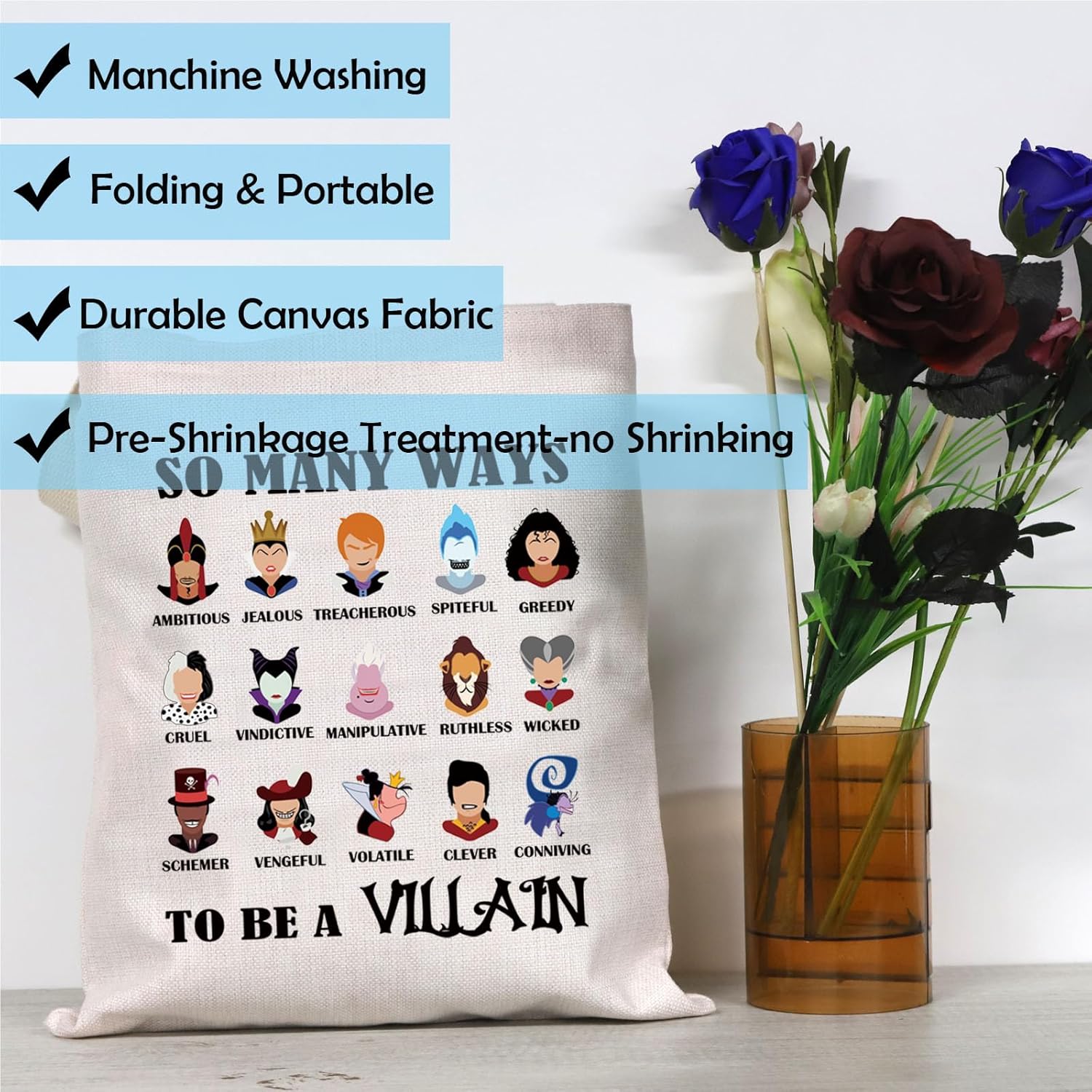 Villains Infamous Evil Group Gift Maléfica Witch Stuff Halloween Party Gift So Many Ways To Be a Villain Tote Bag