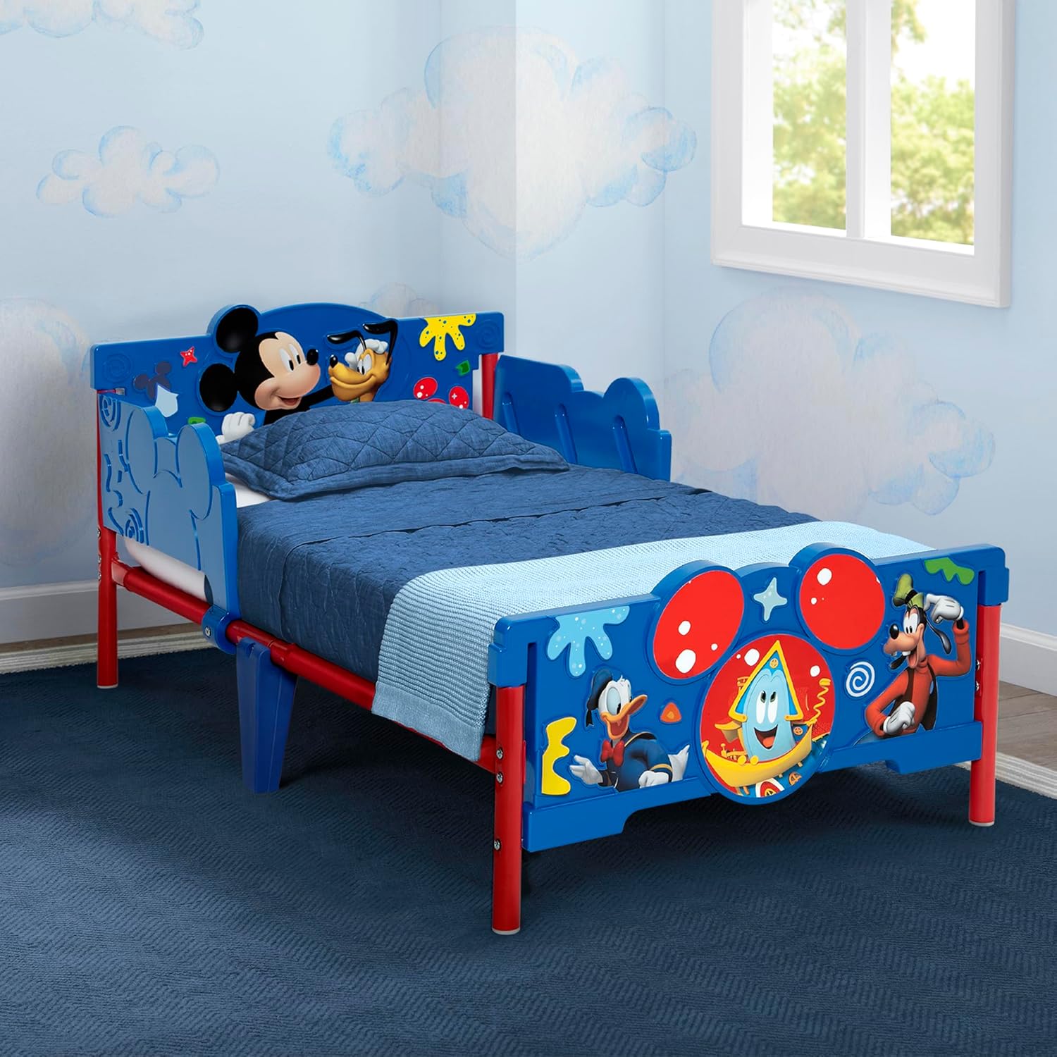 Delta Children – Cama infantil Mickey Mouse 3D, color azul