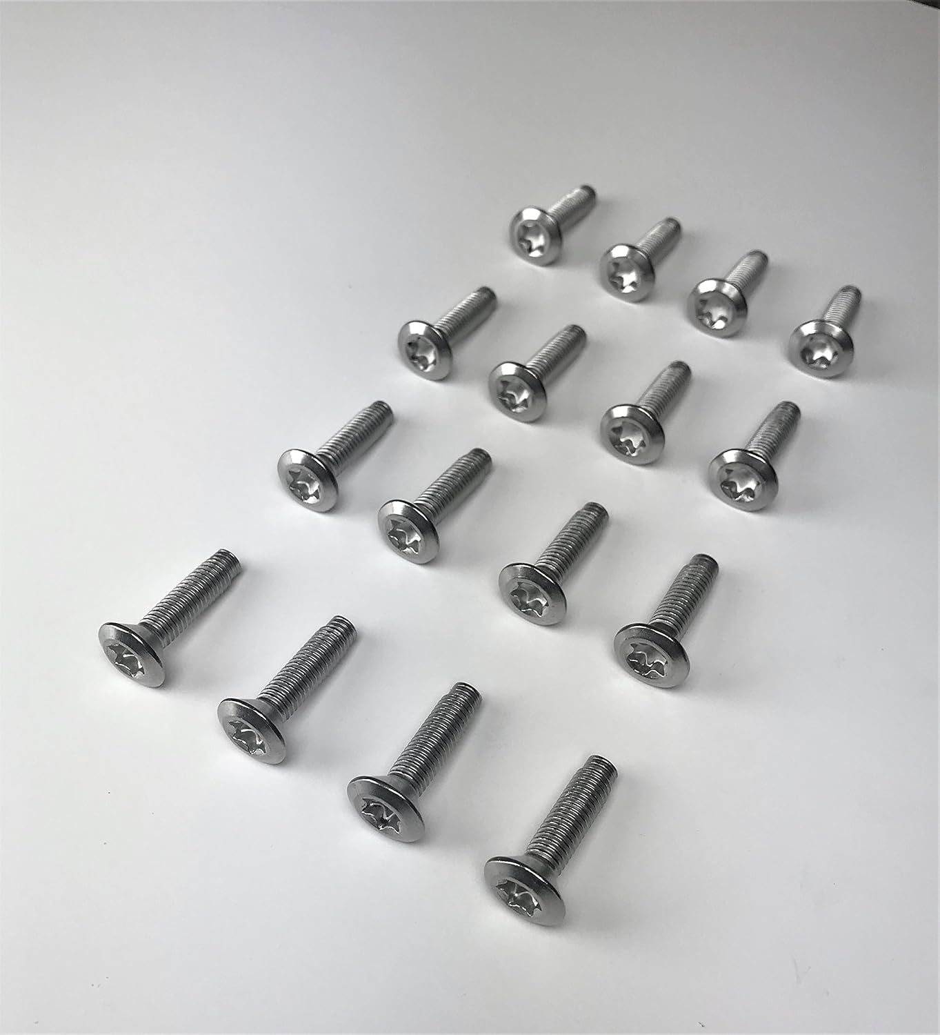 Tornillos Torx para puerta y capó de acero inoxidable de 16 unidades compatibles con modelos Jeep Wrangler JK 2007 a 2018
