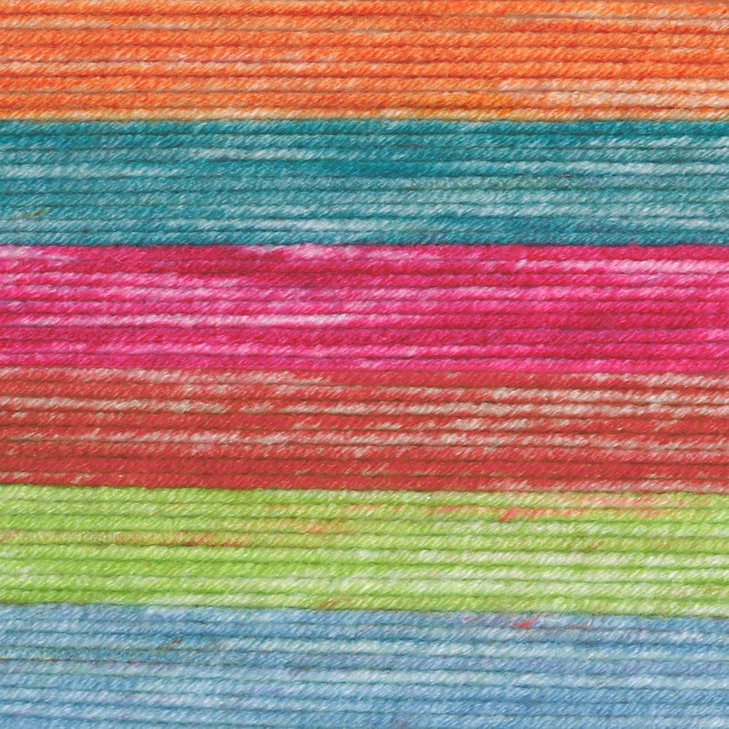 Lion Brand Yarn – Hilo Mandala Ombré con colores vibrantes, hilo suave para tejer y hacer ganchillo, Happy, paquete de 1