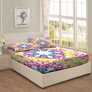 Sábana bajera de 3 piezas con temática retro, diseño abstracto de hiedra con remolinos de encaje, juego de cama decorativo de 3 piezas, bolsillo Sábana bajera de 3 piezas con temática retro, diseño abstracto de hiedra con remolinos de encaje, juego de cama decorativo de 3 piezas, bolsillo