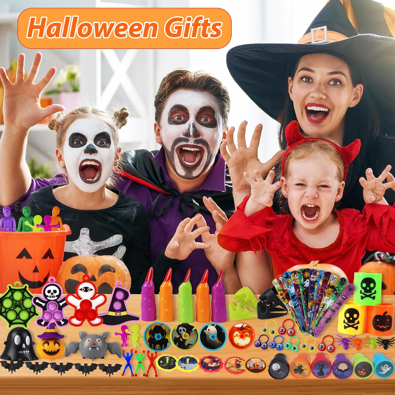 Recuerdos de fiesta de Halloween para niños, juguetes de Halloween a granel, rellenos de bolsas de regalos de Halloween, recuerdos de Halloween para