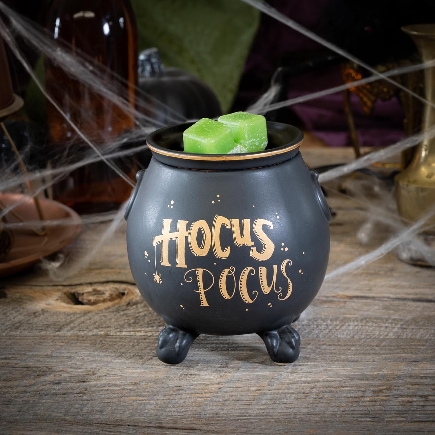 Scentsationals Colección de Halloween  Calentador de cera perfumada  Cubo de cera espeluznante de temporada de fusión y quemador  Fragancia