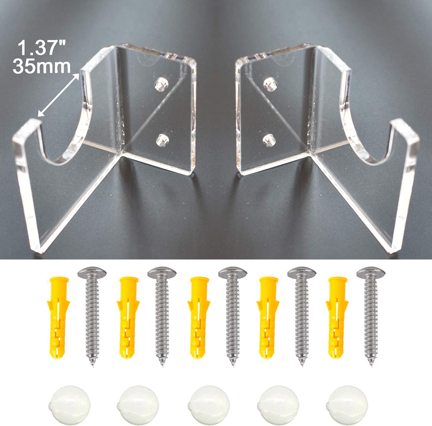 YYST Soporte de pared para espada de acrílico transparente para Samurai Katana Wakizashi Tanto Genji Sword Rack