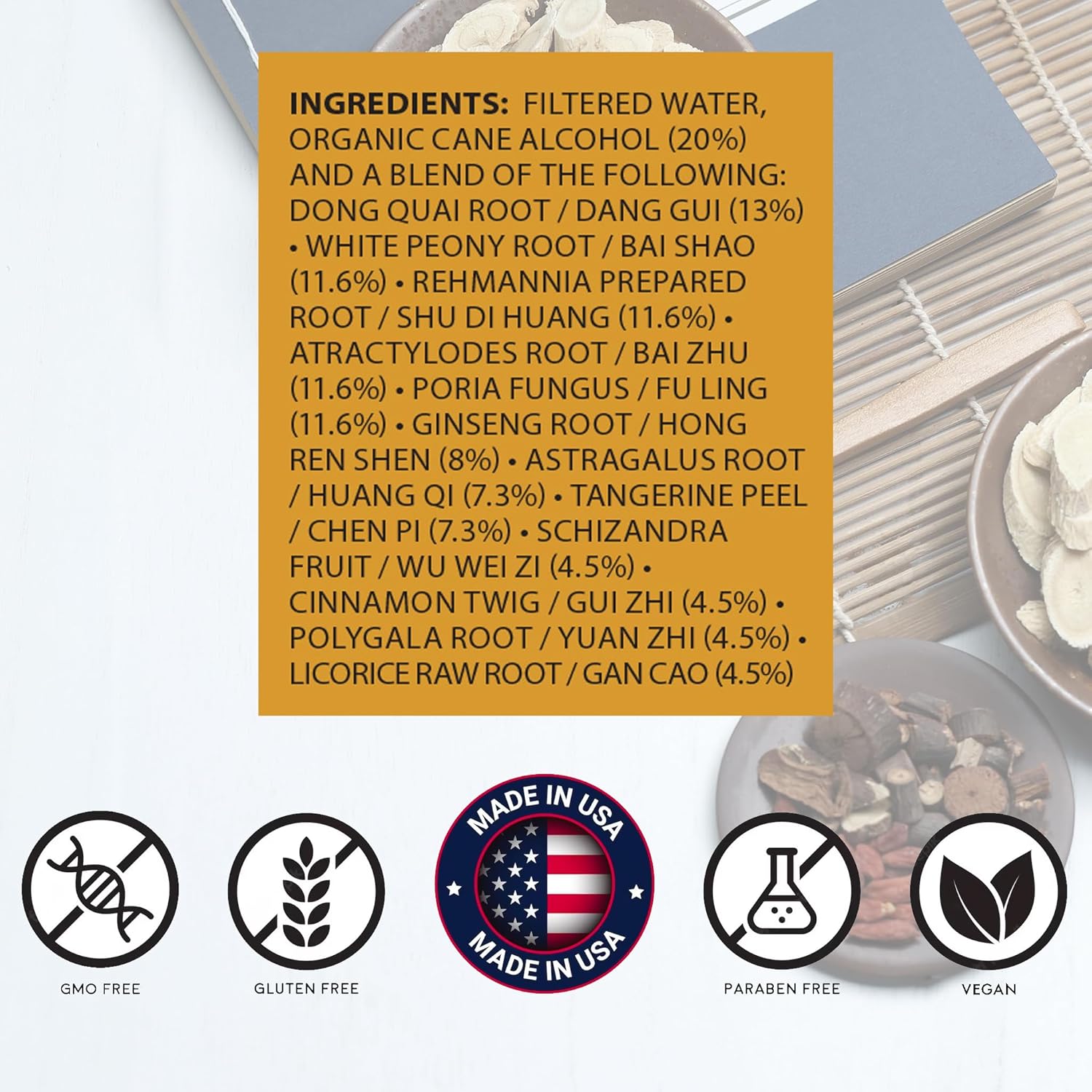 Tónico de salud de ginseng  Shen Yang Rong Tang  Shen Yang Rong Wan Tintura de hierbas (extracto líquido)  Concentrado con cuentagotas  Suplemento