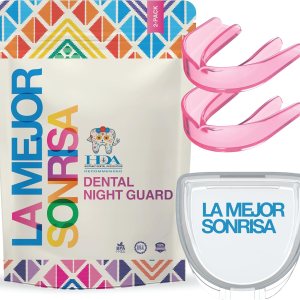 La Mejor Sonrisa (The Best Smile) – Protector bucal para apretar los dientes por la noche, protector nocturno premium para rechinar dientes con La Mejor Sonrisa (The Best Smile) – Protector bucal para apretar los dientes por la noche, protector nocturno premium para rechinar dientes con
