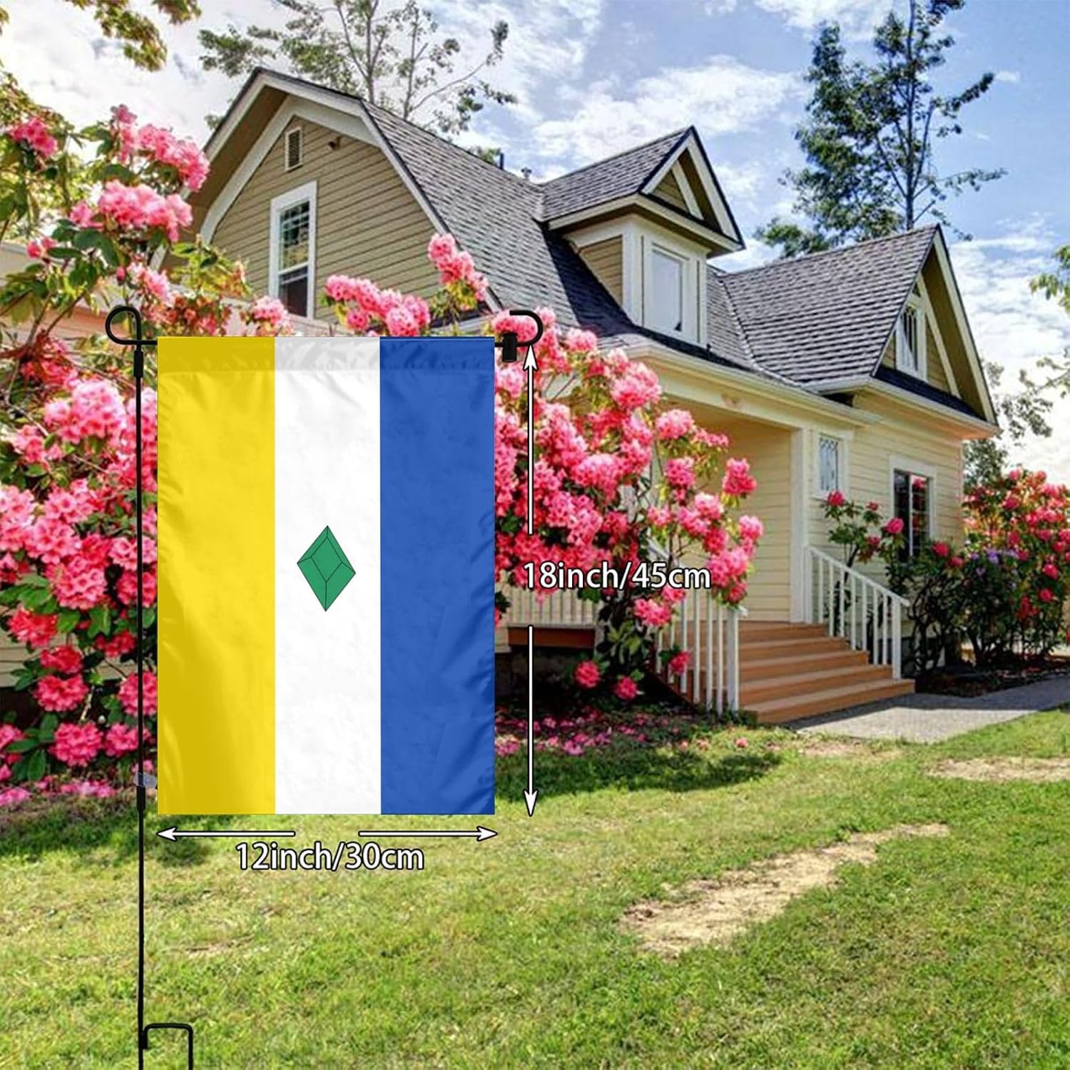 Flag of Muzo (Boyacá) Garden Flag 12×18 Inch Double Sided Outside Decoration Banner Seasonal Flags Home Decor Flag Yard Welcome Flags