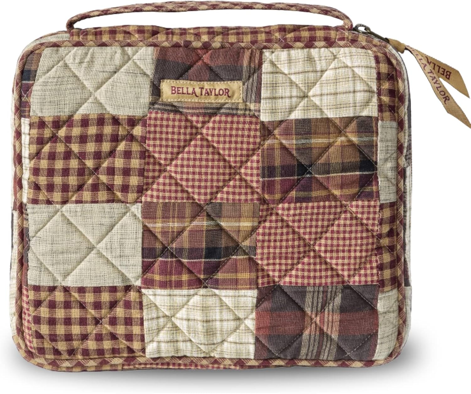 Bella Taylor Funda para la Biblia para mujer  Organizador de Biblia y estuche de transporte para Biblias medianas y grandes  Parche acolchado de