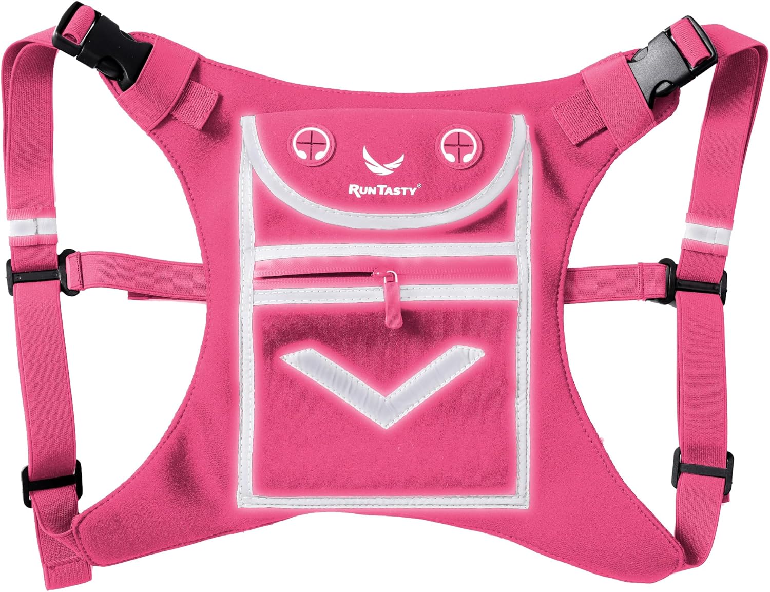 Mini chaleco de mochila para correr para hombres y mujeres, equipo de alta visibilidad, sostiene objetos de valor, cualquier teléfono, ideal para