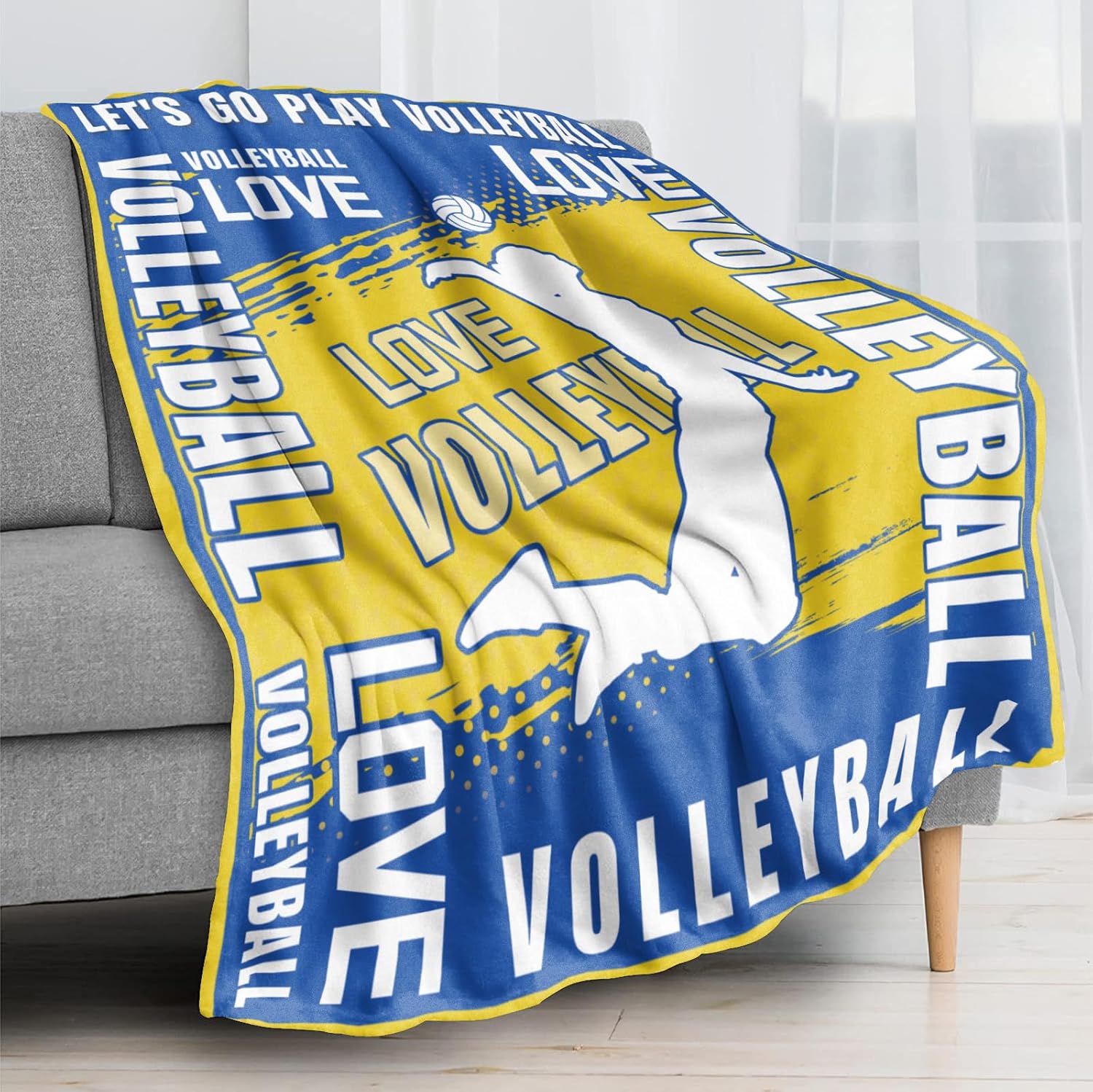 Mantas de regalo de voleibol, mantas de voleibol para niños y niñas, jugadores de equipo de voleibol, regalo para niñas, niños, mujeres, hombres,