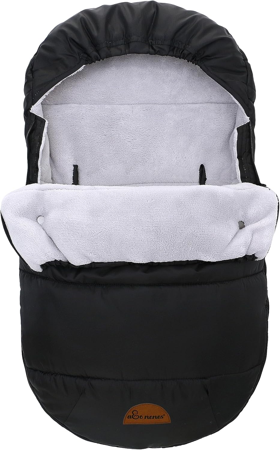 Saco de dormir universal para cochecito de invierno al aire libre, bolsa de banderines con capucha resistente al viento y al agua, funda de asiento