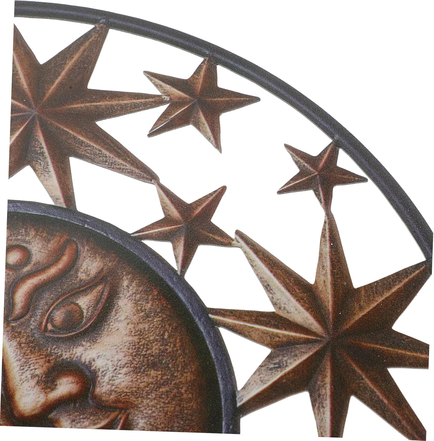 RORPOIR Decoración decorativa para exteriores, decoración de moda, decoración de pared colgante, escultura de arte celestial, sol, luna, decoración