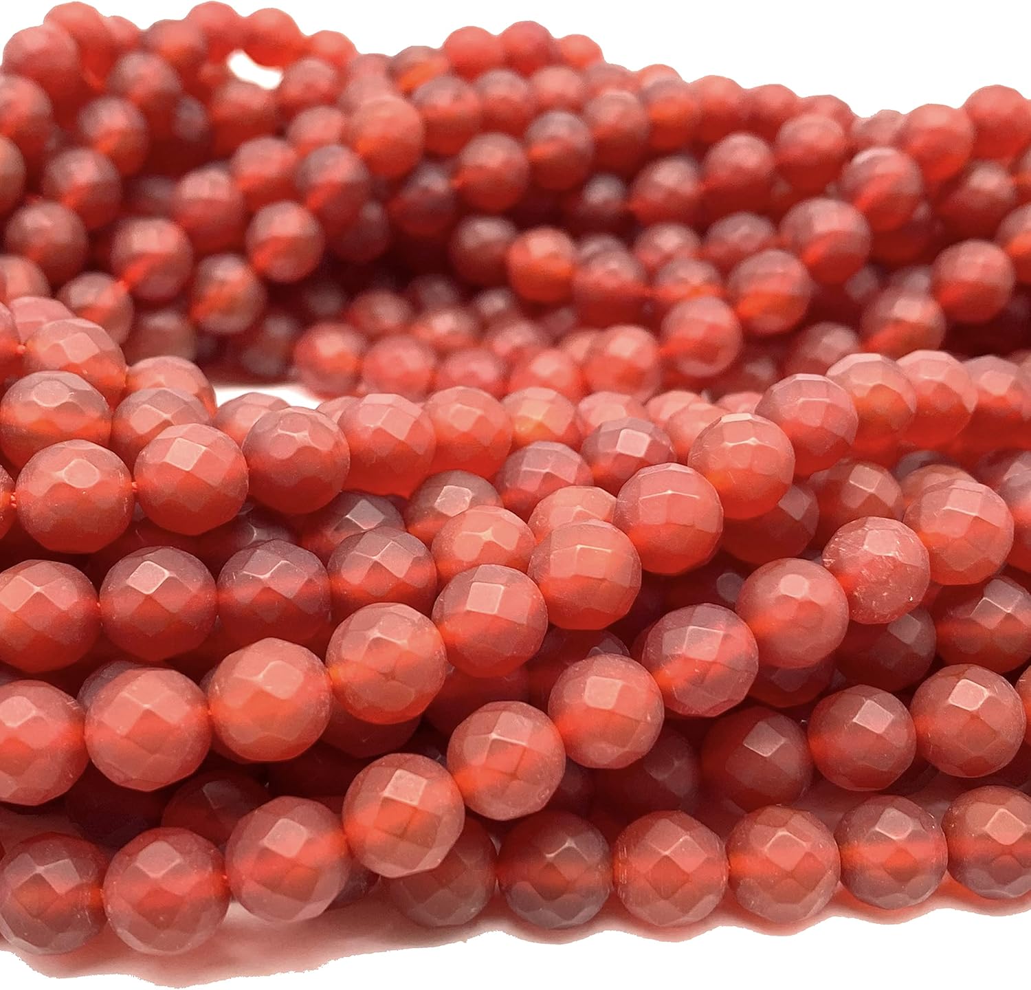 ABCGEMS – Cuentas de cornalina de arándano madagascan con acabado mate (no enceradas, no pulidas) para hacer joyas de piedras preciosas naturales,