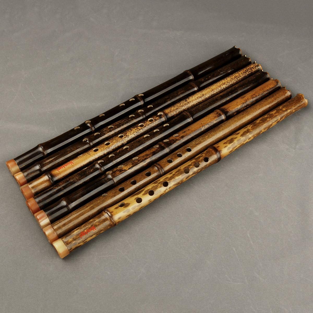 Flauta de bambú vertical marrón original Instrumento musical chino tradicional Xiao