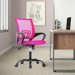 Silla de escritorio de malla, silla de oficina ergonómica, silla de computadora con soporte lumbar y reposabrazos, silla de escritorio ajustable Silla de escritorio de malla, silla de oficina ergonómica, silla de computadora con soporte lumbar y reposabrazos, silla de escritorio ajustable