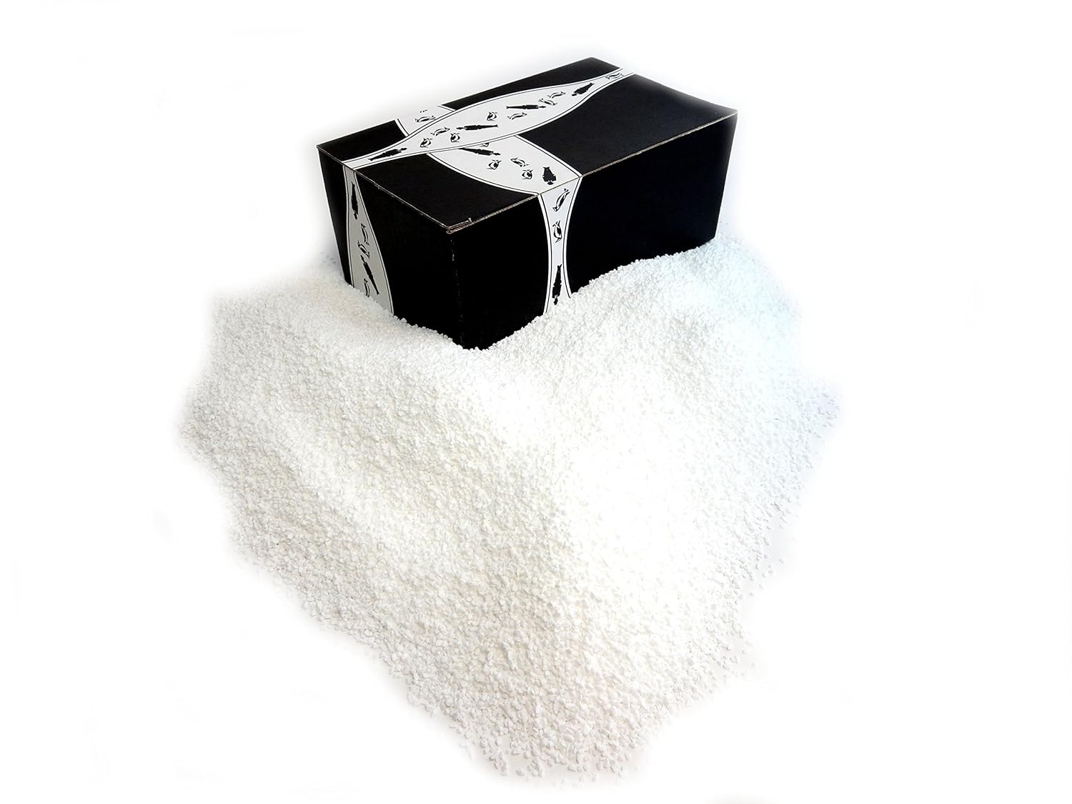Azúcar de perlas suecas de Cuckoo Luckoo Confections, bolsa de 2 libras en una caja de corbata negra