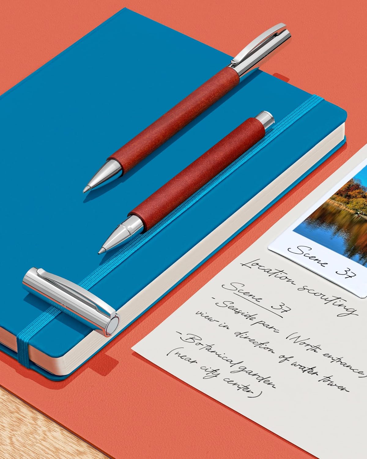 Faber-Castell Ambition Pearwood Brown Twist Rollerball - Imagen 4