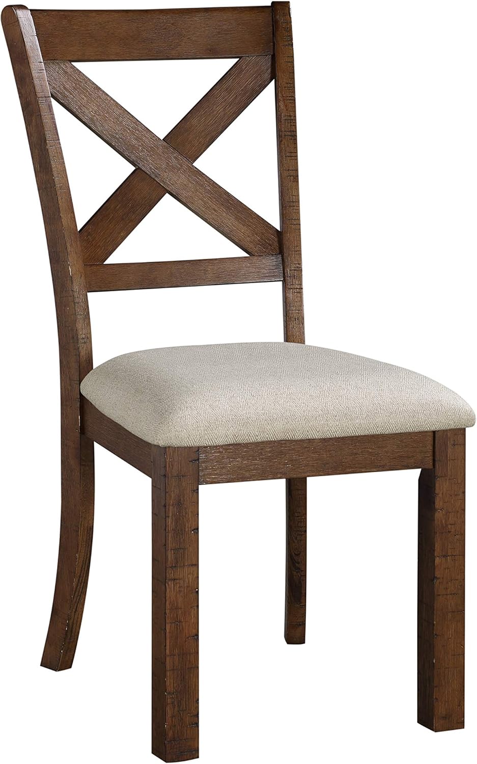 Lexicon Jones – Silla de comedor (juego de 2), color marrón