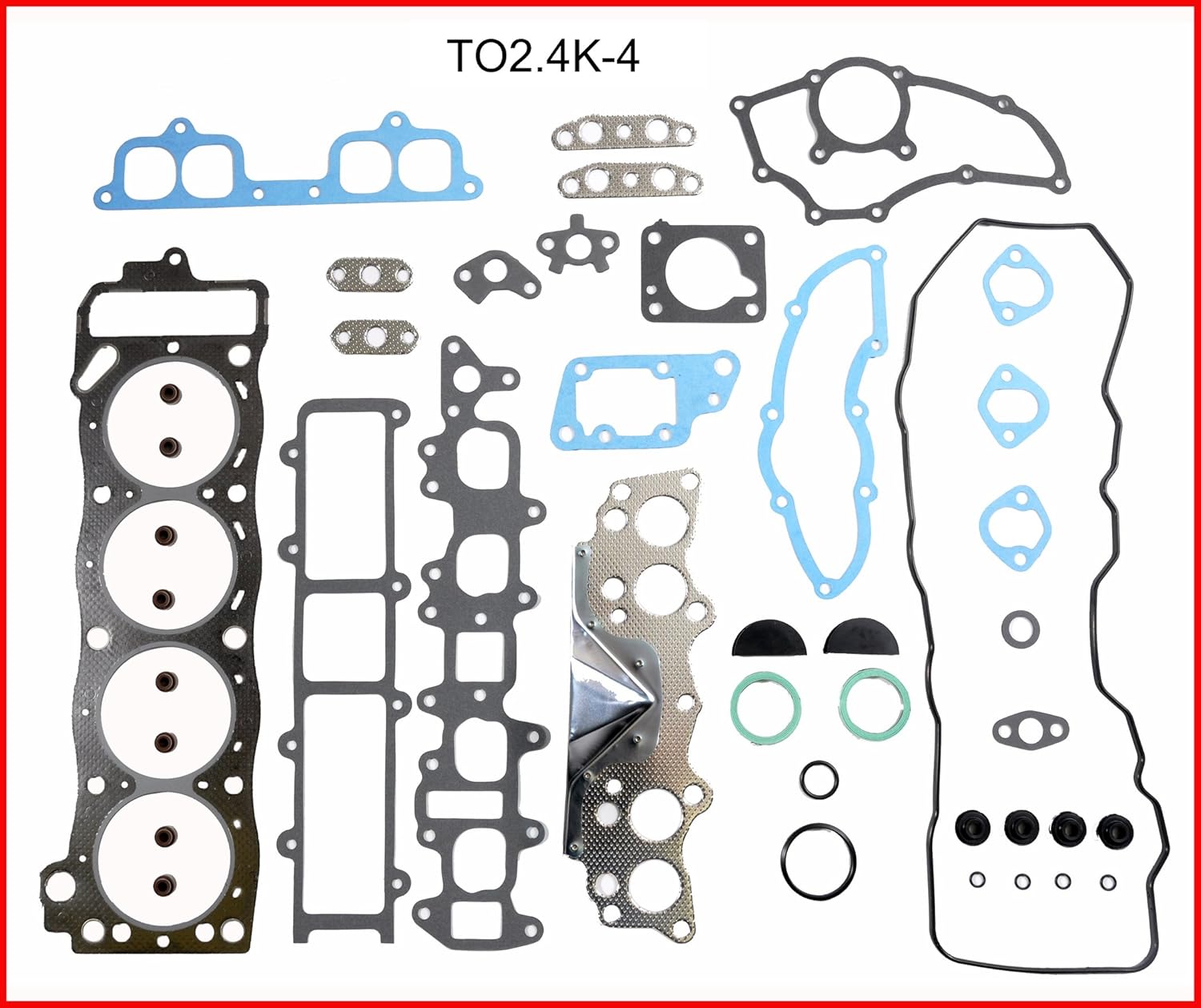 Kit de reconstrucción de reconstrucción del motor Compatible con 1983-1984 Toyota Truck 4Runner 2.4L SOHC 22R 22RE