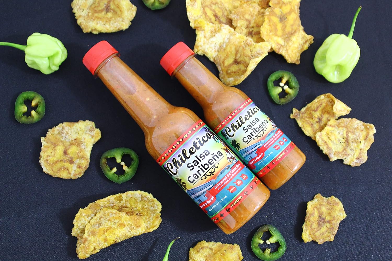 Chiletico – Salsa Caribeña de Costa Rica – Suave, 10.5 fl oz, paquete de 1