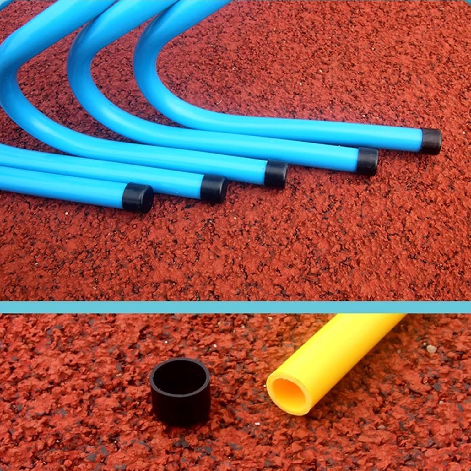 Entrenamiento de velocidad de agilidad obstáculos para atletas, equipo de práctica deportiva portátil multicolor para entrenamiento de obstáculos,