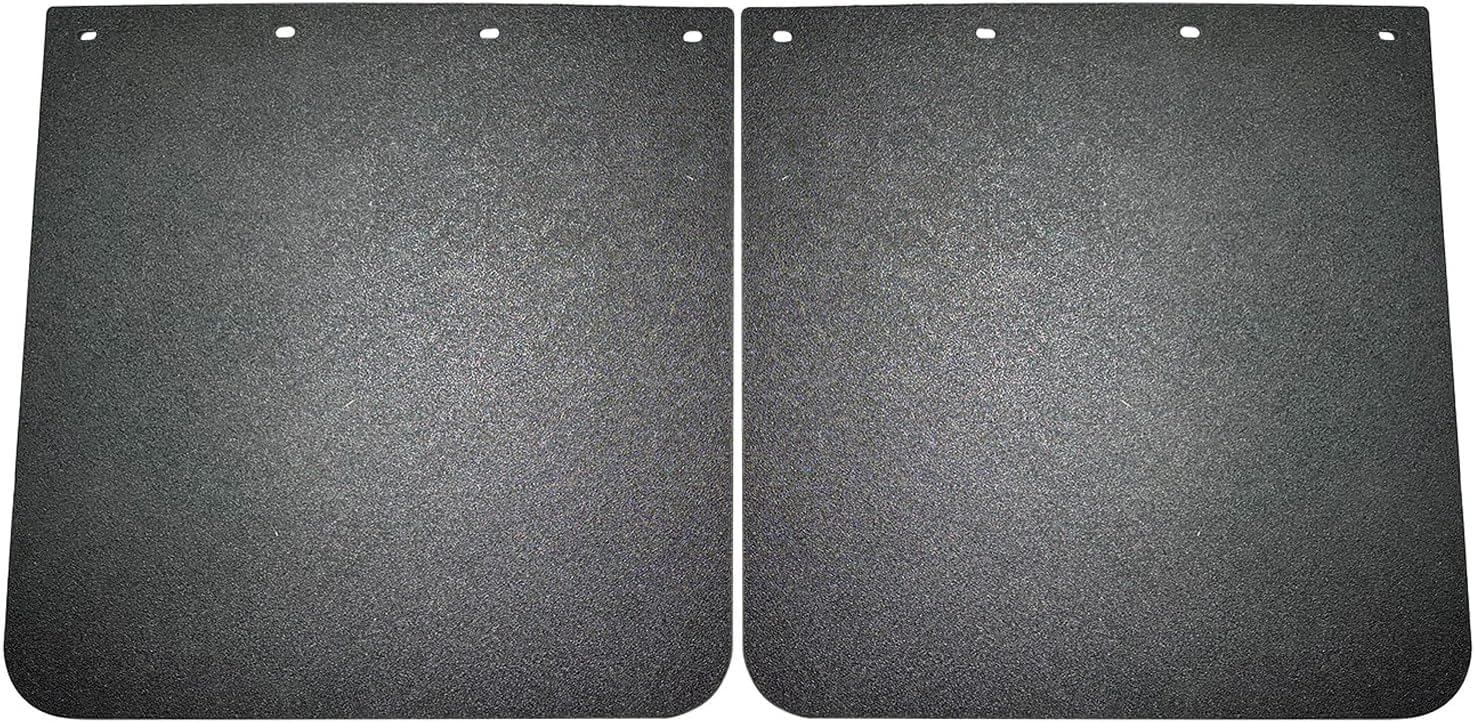 IBESTWOLF Juego de 2 guardabarros de polímero resistente de 24 x 24 pulgadas, color negro, para semirremolques, tractores, remolques, 2 unidades