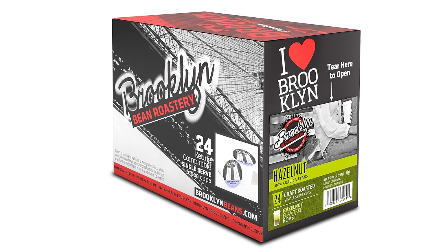 Brooklyn Beans – Cápsulas de café gourmet Coney Island Caramel