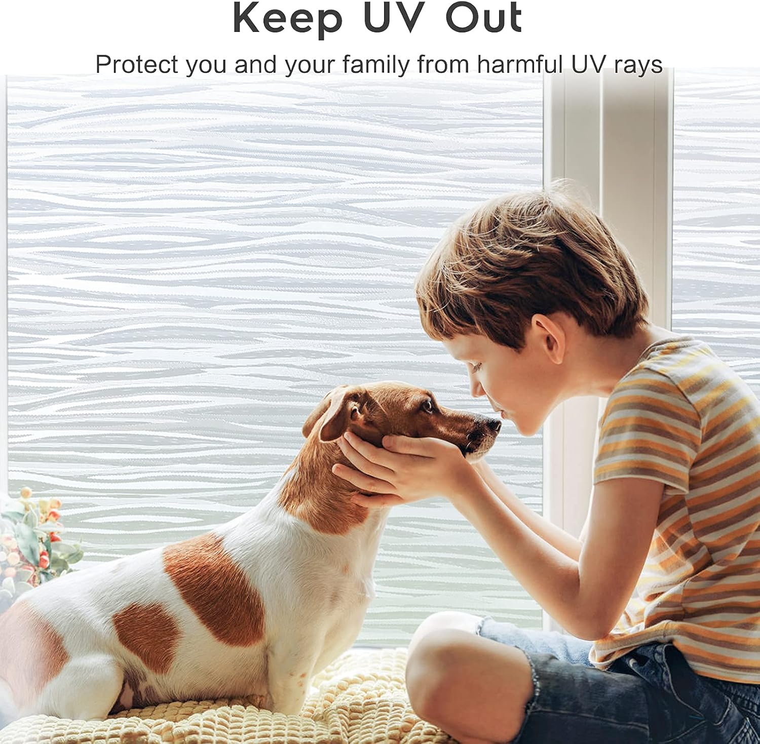 rabbitgoo Película de privacidad para ventana, película de vidrio esmerilado, película extraíble de vinilo para ventanas, bloqueo UV, autoestática,
