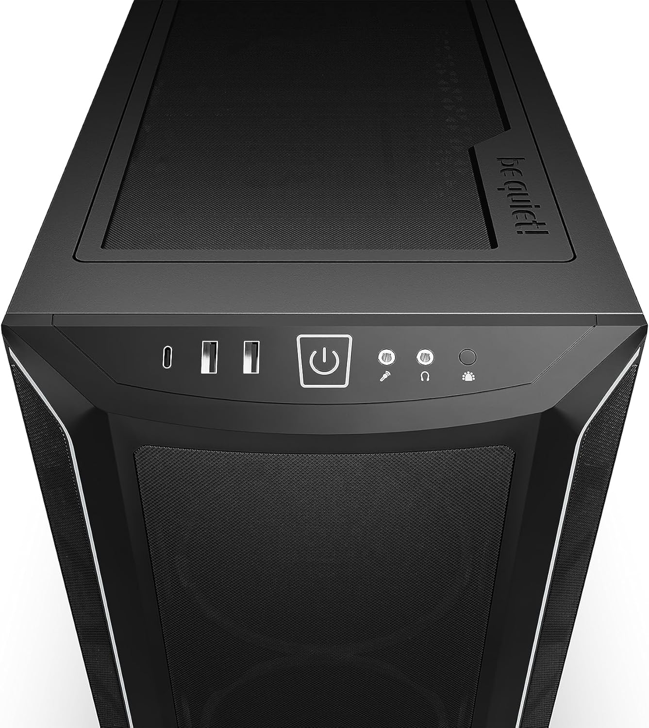 be quiet! Shadow Base 800 FX – ARGB – 4 ventiladores PWM de 5.512 in de alas ligeras – Carcasa para juegos de PC de torre media – Radiadores de