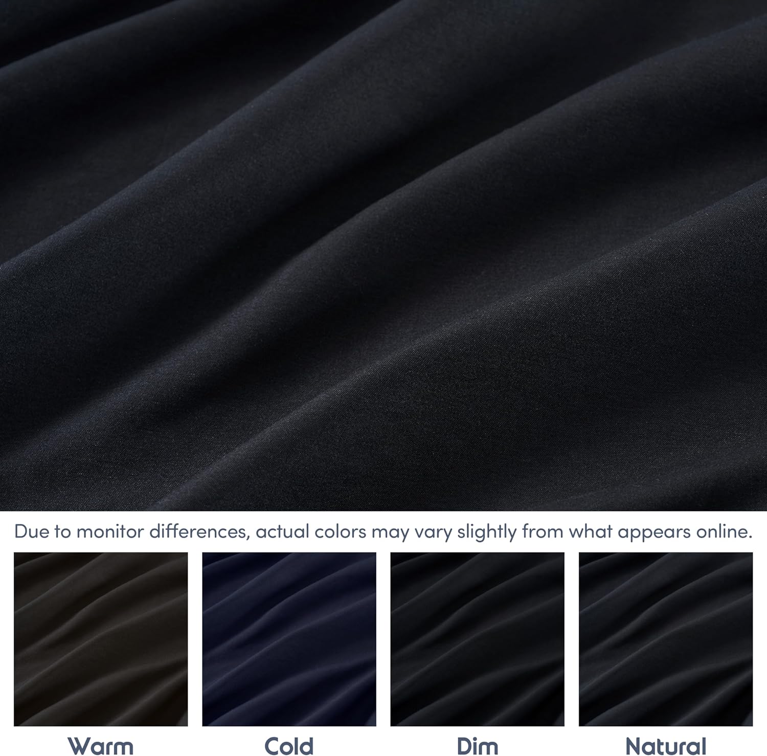 Nestl Bedding – Sábanas bajeras con bolsillo profundo de 53 cm, Microfibra, Negro, gemelo