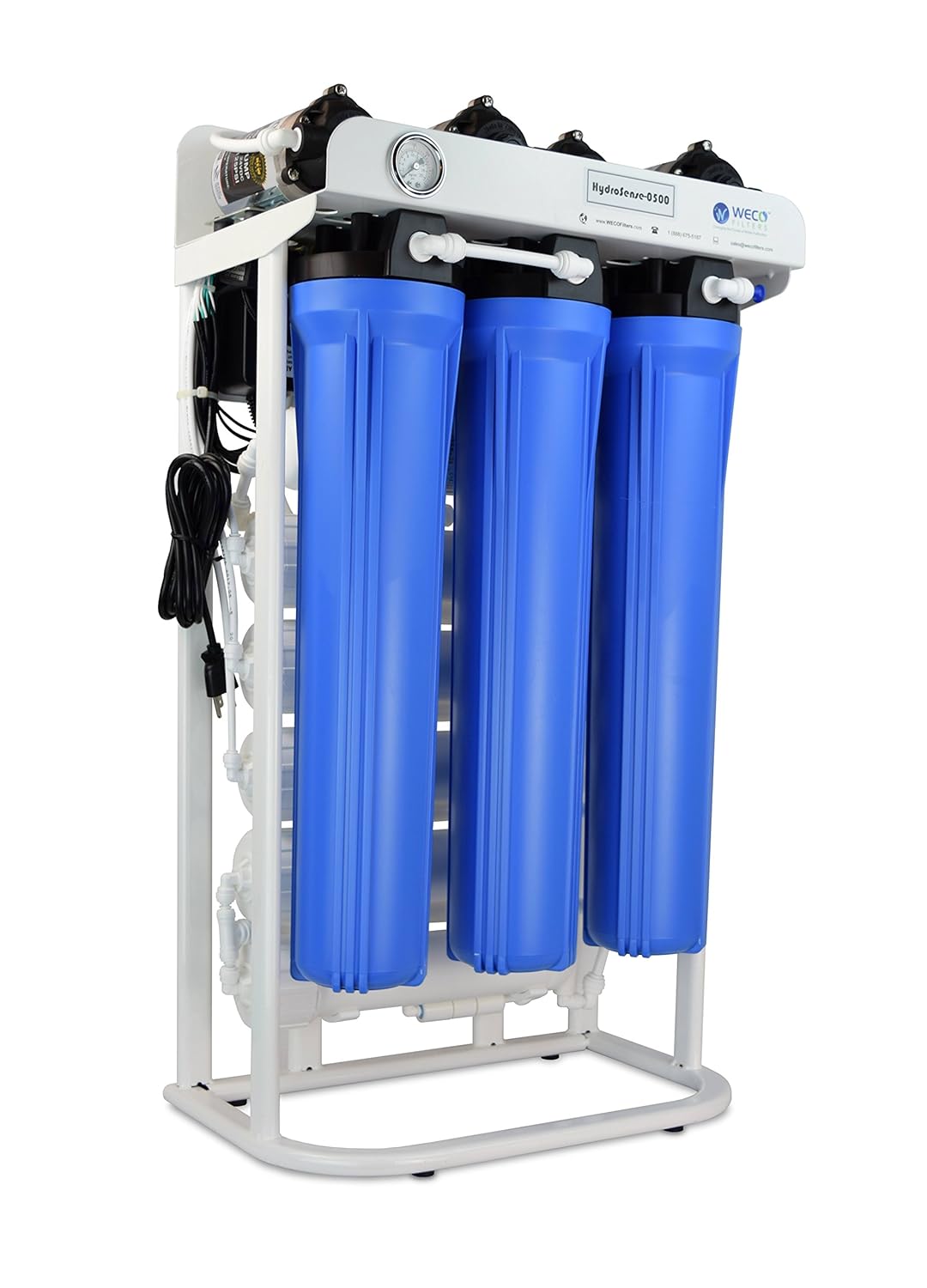 WECO Sistema de filtro de agua de ósmosis inversa comercial HydroSense Light (HydroSense-0500UV)